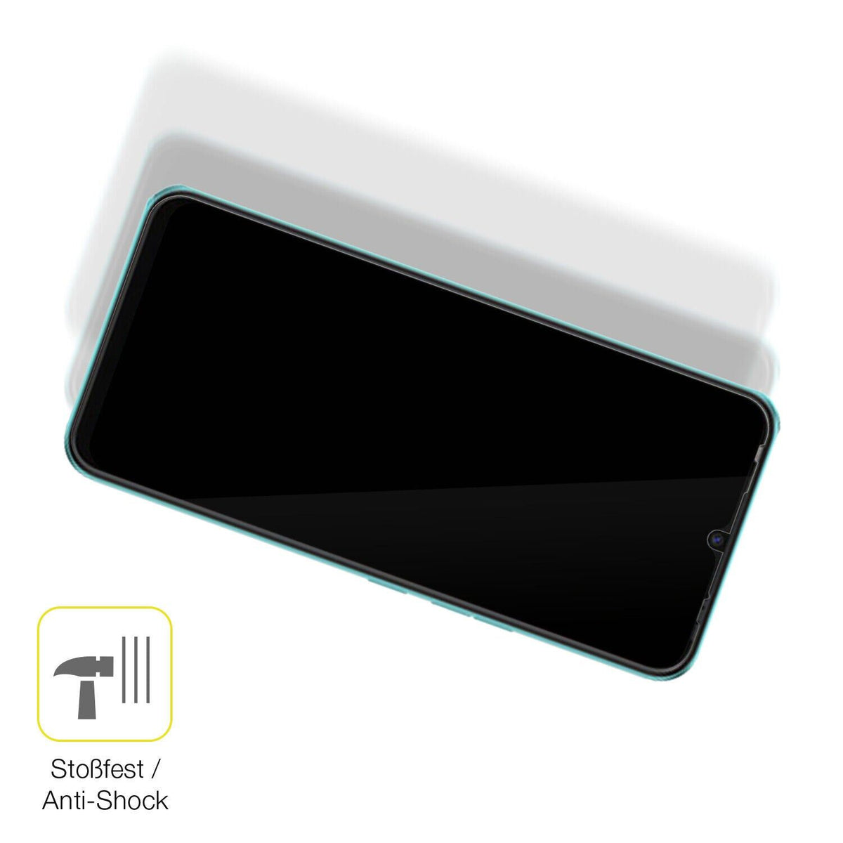 2x 3D Full Cover Schutzfolie für TECNO Spark 8C