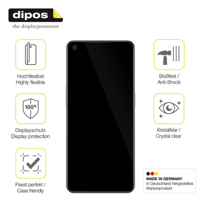 2x 3D Full Cover Schutzfolie für Oppo F21 Pro