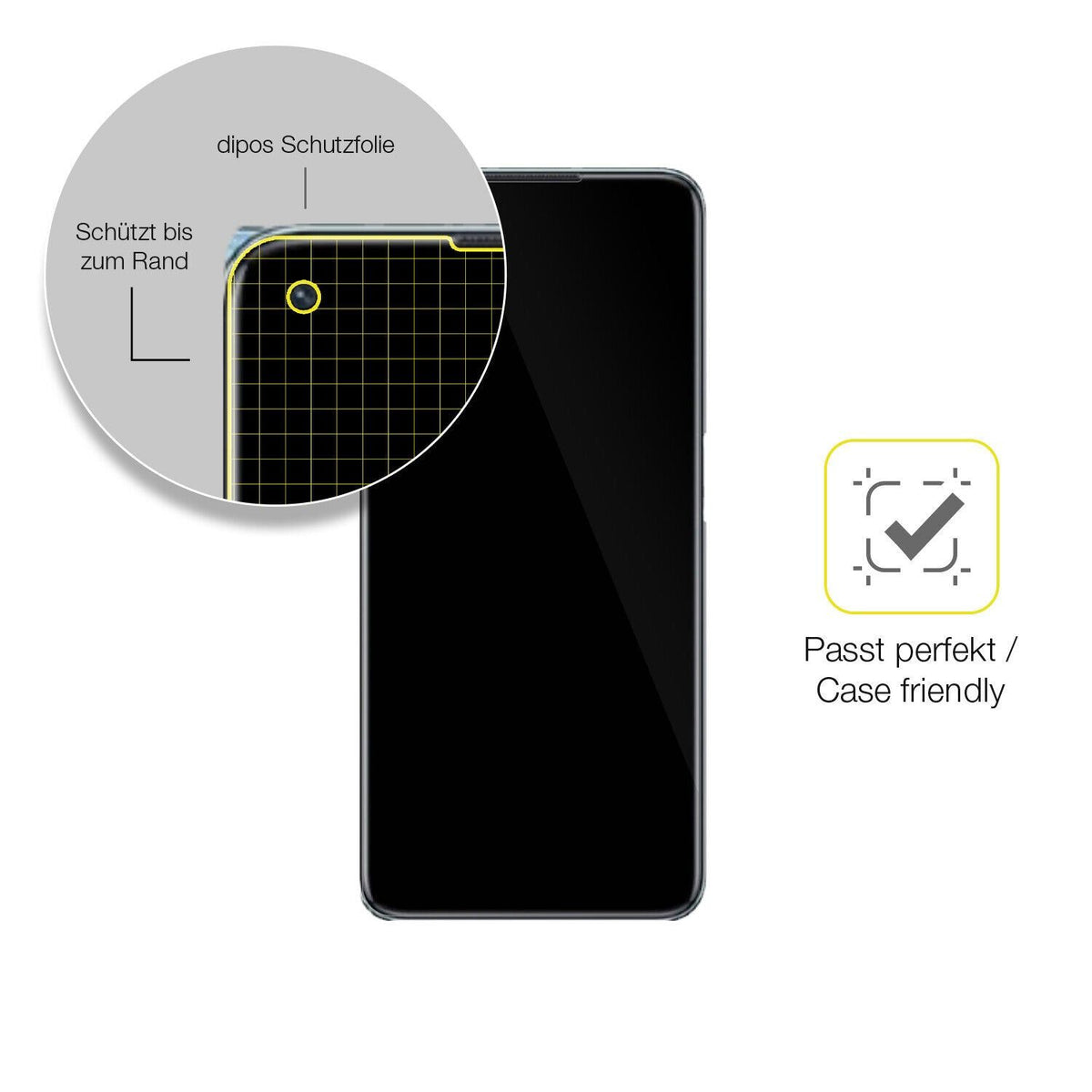 2x 3D Full Cover Schutzfolie für Oppo K10 5G