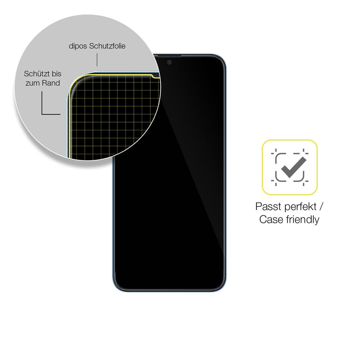 2x 3D Full Cover Schutzfolie für Coolpad Cool 12A