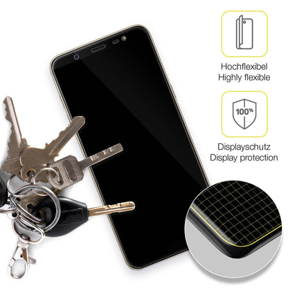 2x 3D Full Cover Schutzfolie für Samsung Galaxy J8
