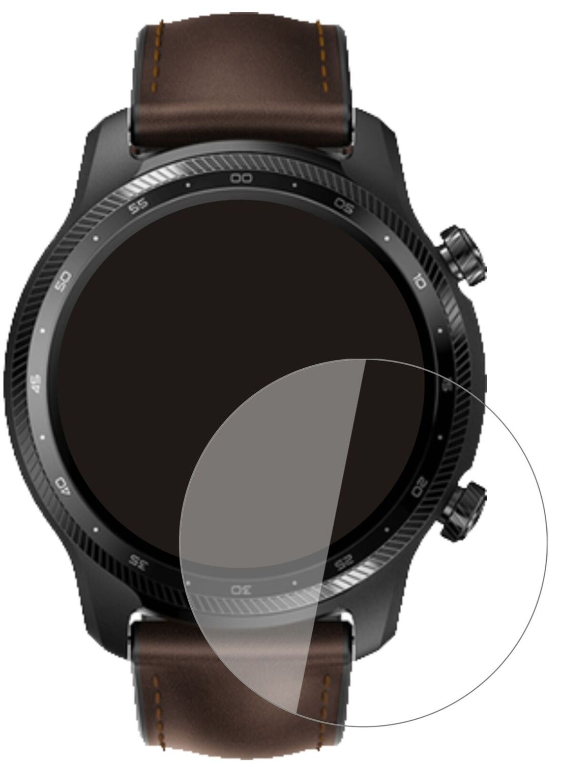 1x 9H Schutzfolie für TicWatch Pro X Panzerfolie
