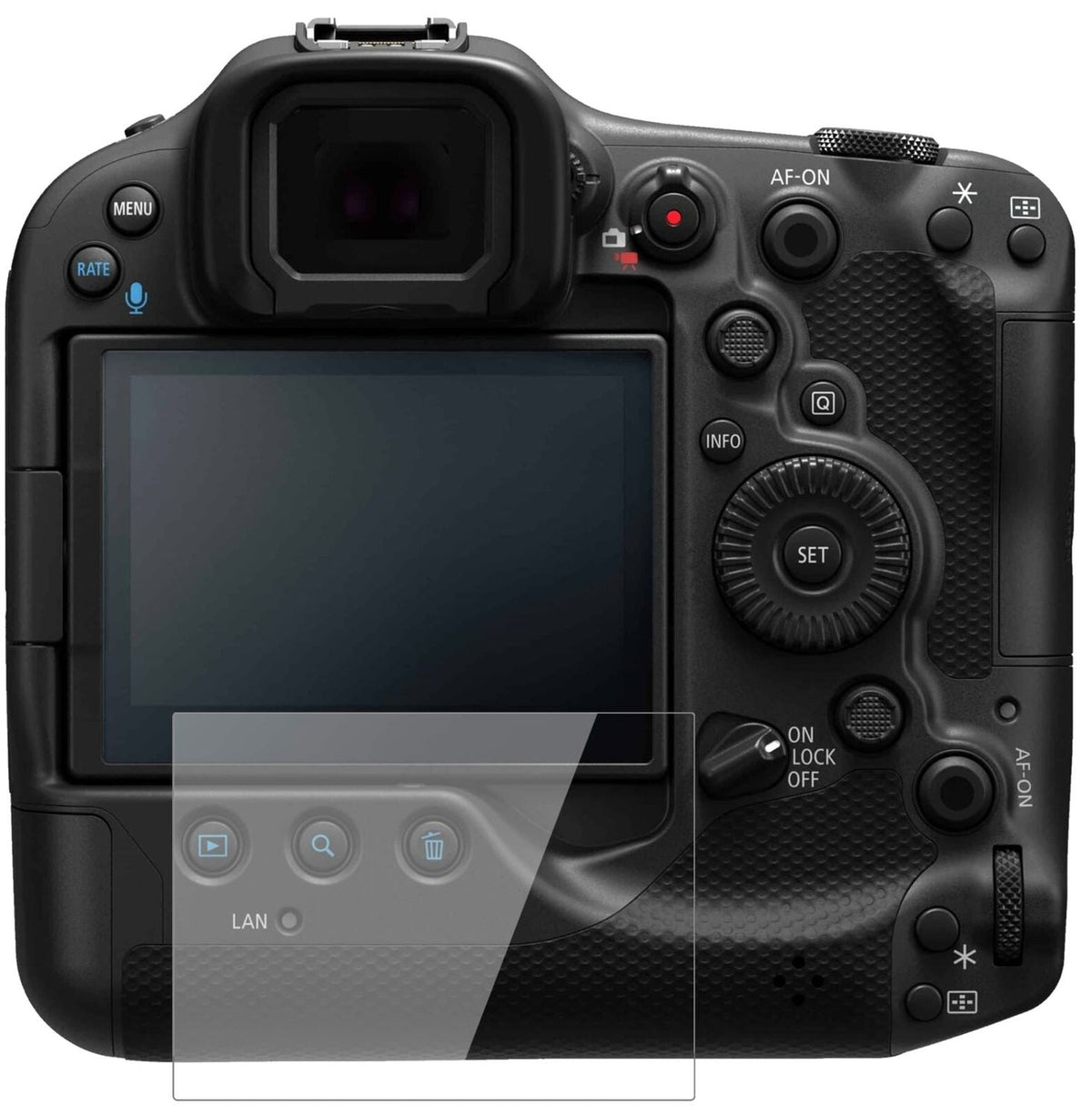 1x 9H Schutzfolie für Canon EOS R3 Panzerfolie