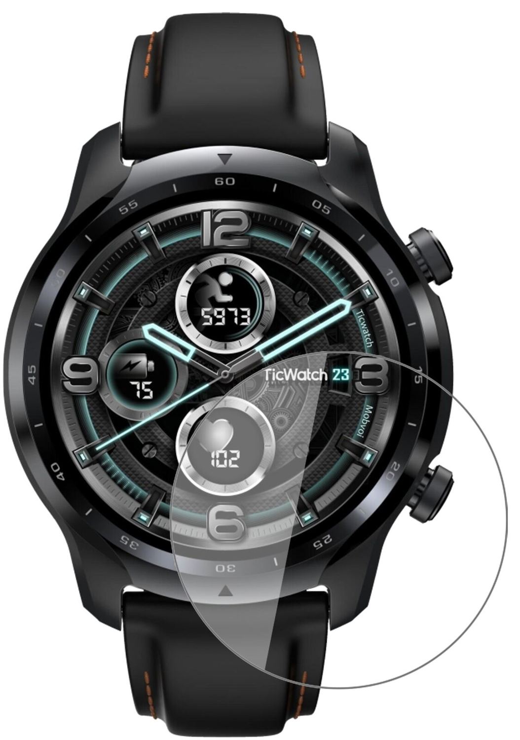 1x 9H Schutzfolie für TicWatch Pro 3 GPS Panzerfolie