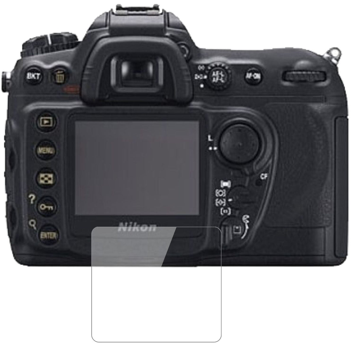1x 9H Schutzfolie für Nikon D200 Panzerfolie
