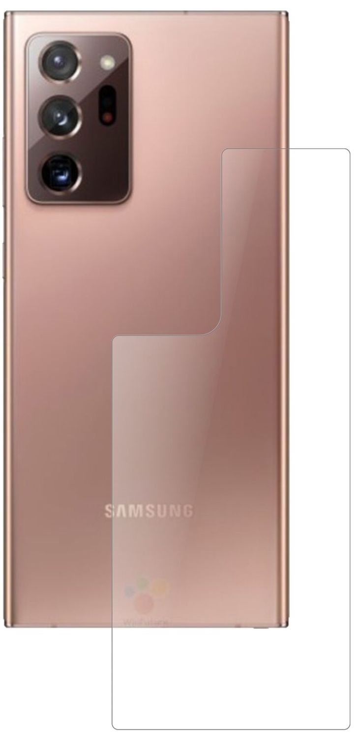 1x 9H Schutzfolie matt für Samsung Galaxy Note 20 Ultra Rückseite Panzerfolie