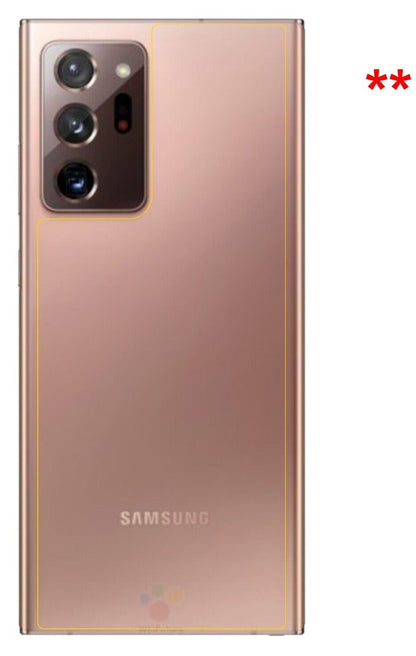 1x 9H Schutzfolie für Samsung Galaxy Note 20 Ultra Rückseite Panzerfolie