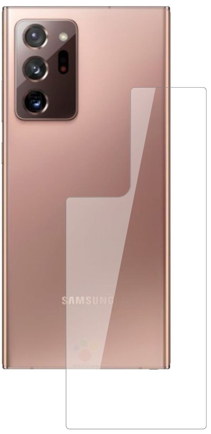 1x 9H Schutzfolie für Samsung Galaxy Note 20 Ultra Rückseite Panzerfolie