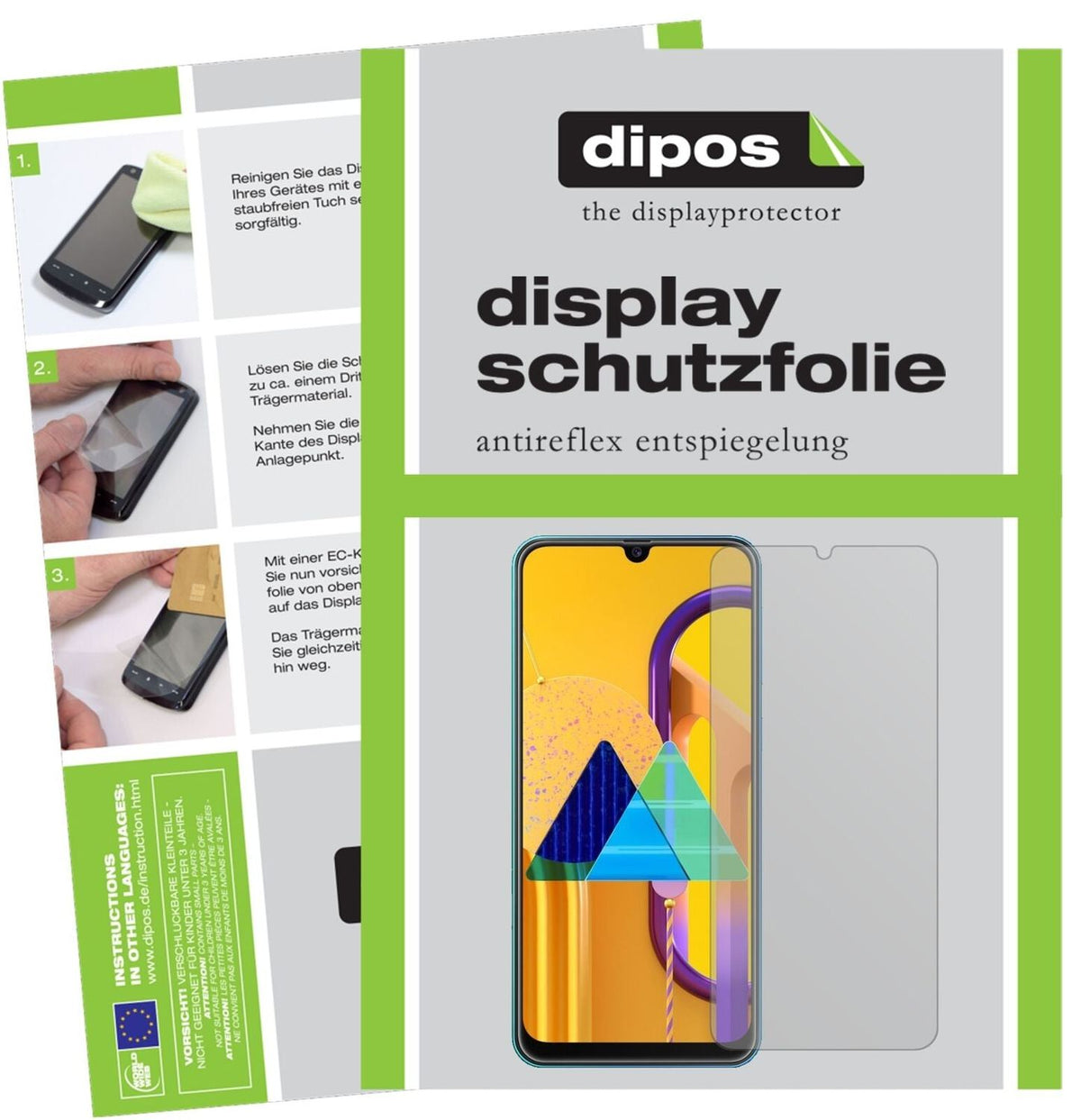 1x Schutzfolie matt für Samsung Galaxy M31 Display-Schutzfolie