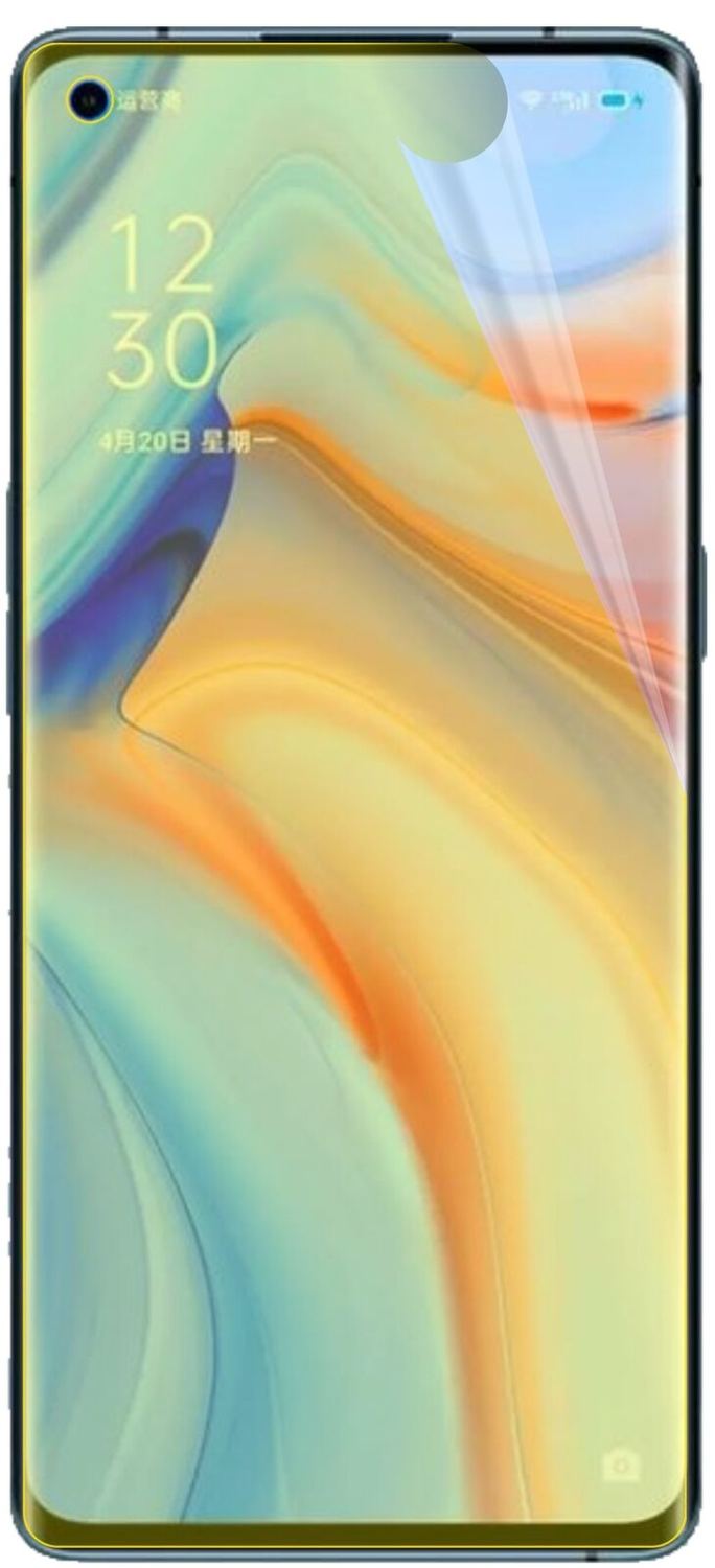 2x 3D Full Cover Schutzfolie für Oppo Reno 4 Pro