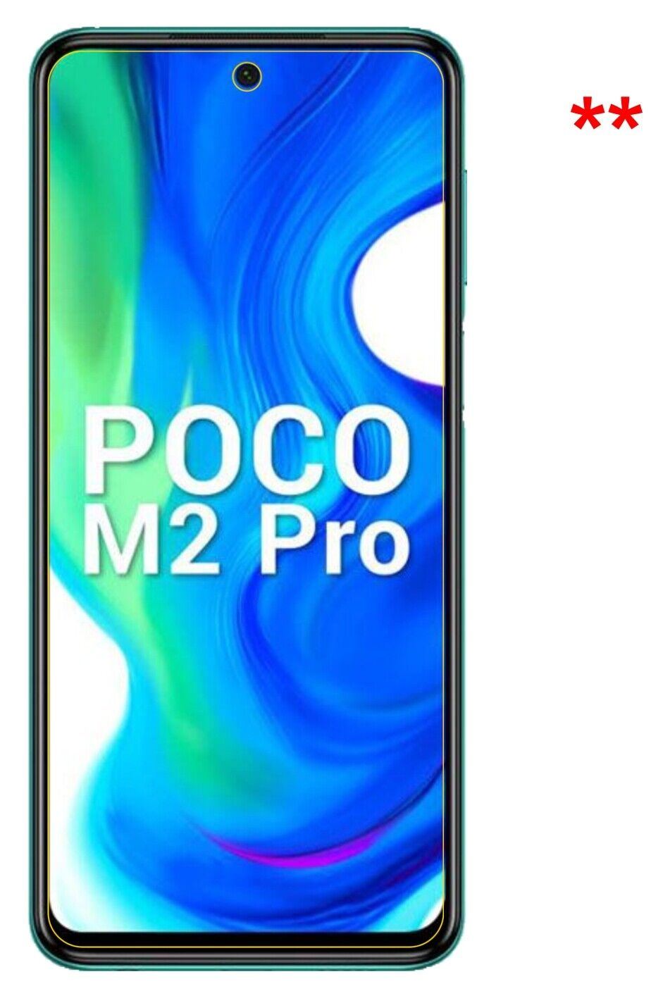 1x 9H Schutzfolie für Poco M2 Pro Panzerfolie