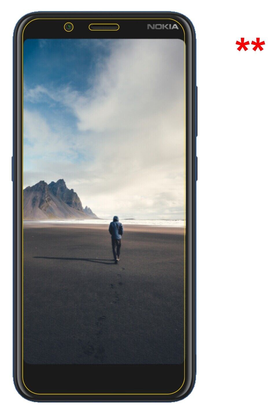 1x 9H Schutzfolie für Nokia C2 Tennen Panzerfolie