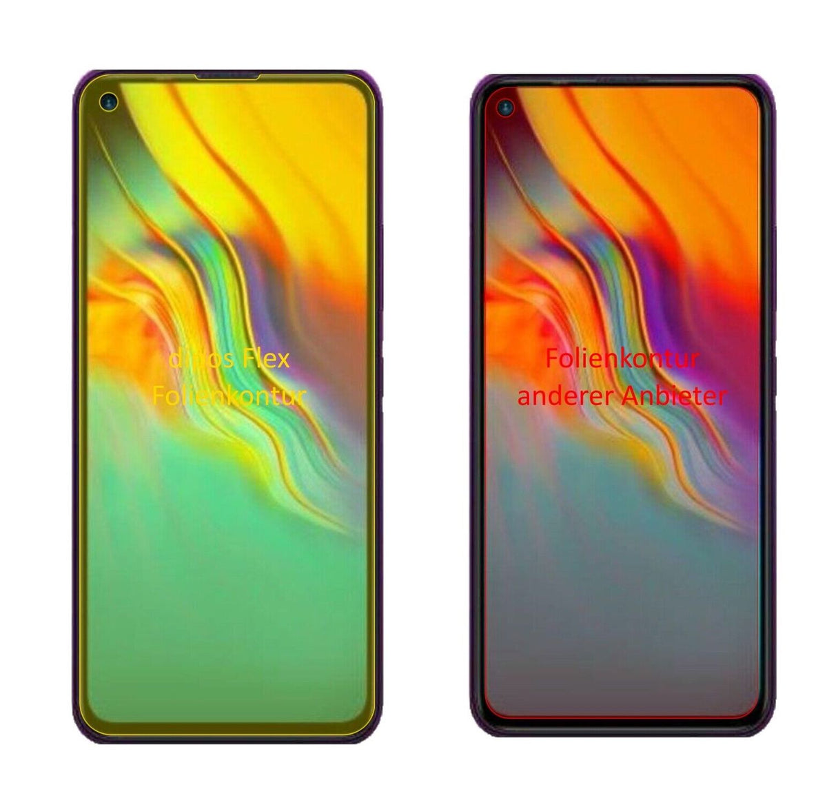 2x 3D Full Cover Schutzfolie für Infinix Hot 9