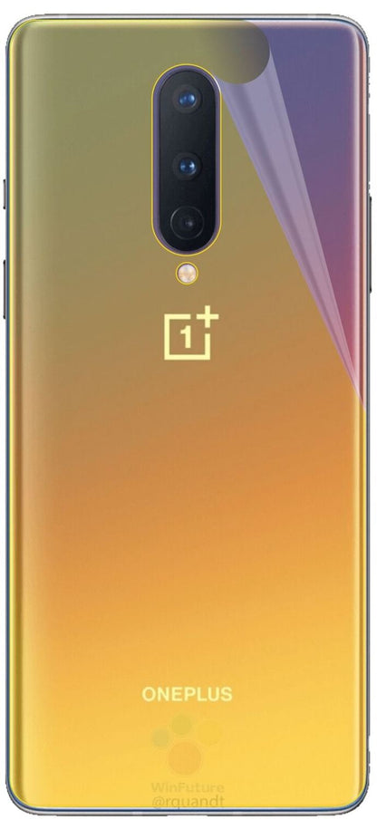 2x 3D Full Cover Schutzfolie für OnePlus 8 Rückseite