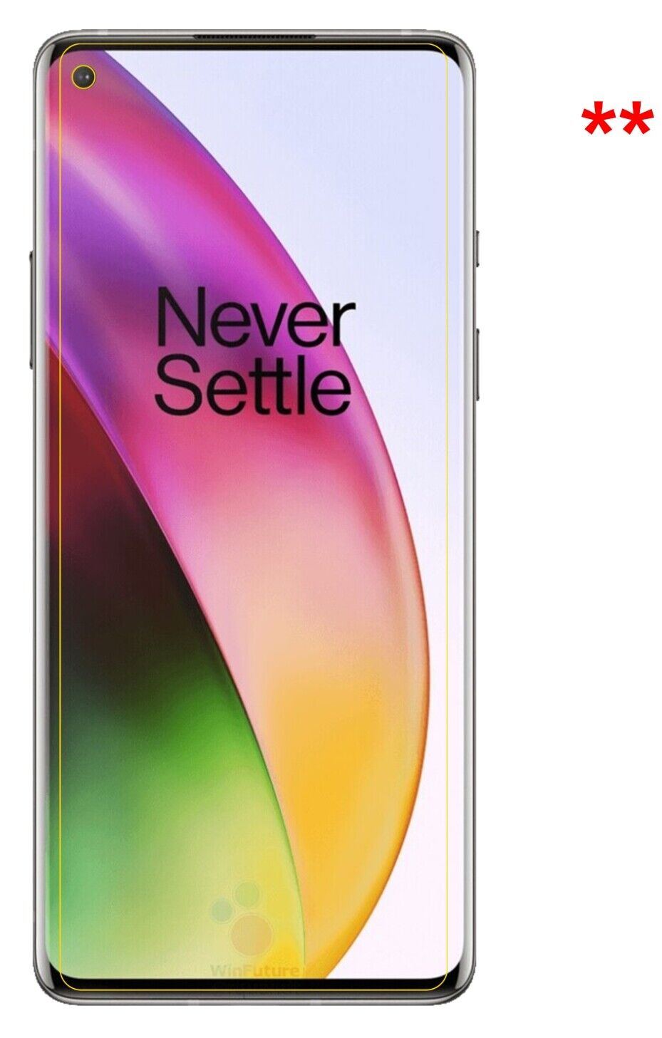 1x 9H Schutzfolie matt für OnePlus 8 Panzerfolie
