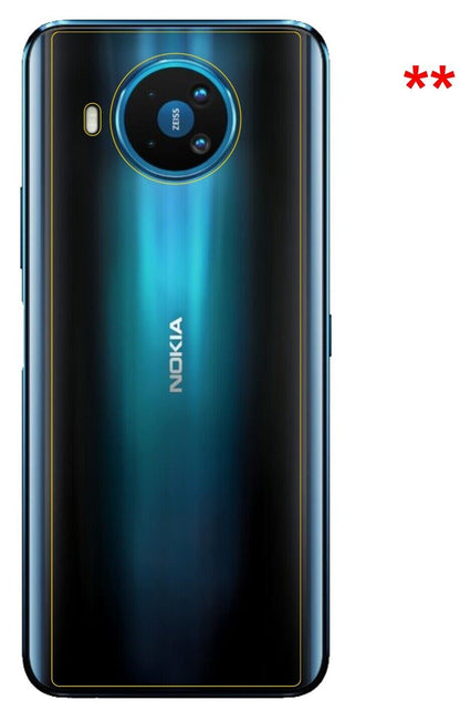 1x 9H Schutzfolie für Nokia 8.3 5G Rückseite Panzerfolie