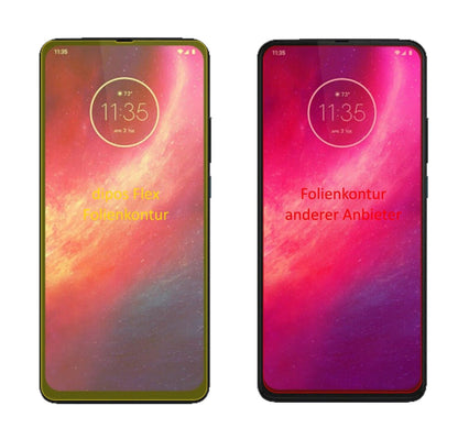 2x 3D Full Cover Schutzfolie für Motorola Moto One Hyper
