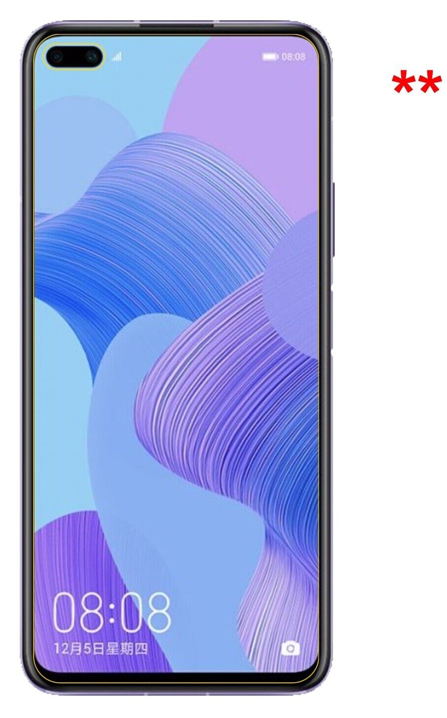 1x 9H Schutzfolie für Huawei nova 6 5G Panzerfolie