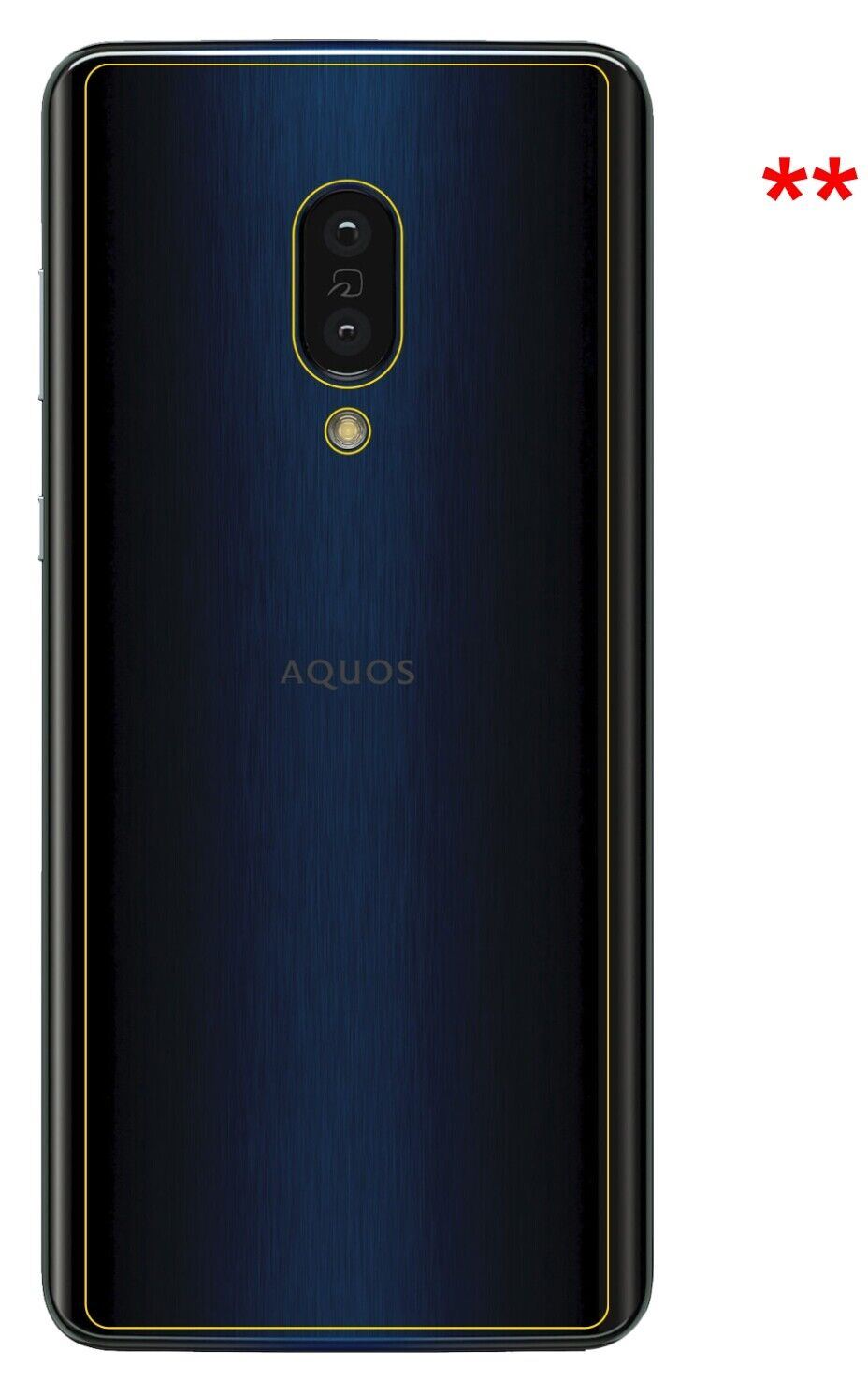 1x 9H Schutzfolie für Sharp Aquos Zero 2 Rückseite Panzerfolie