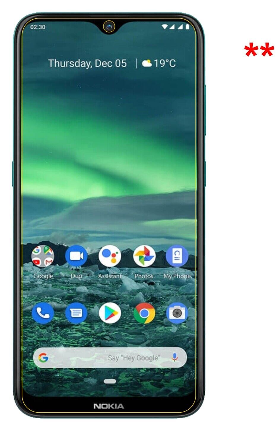 1x 9H Schutzfolie matt für Nokia 46083 Panzerfolie
