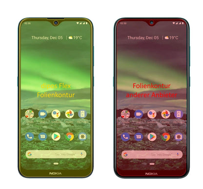 2x 3D Full Cover Schutzfolie für Nokia 46083