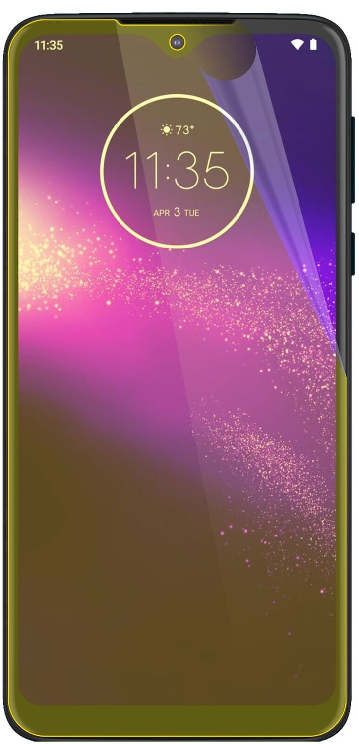 2x 3D Full Cover Schutzfolie für Motorola One Macro