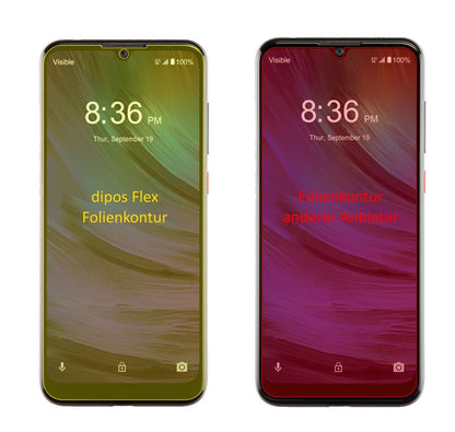2x 3D Full Cover Schutzfolie für ZTE Blade A7 Prime