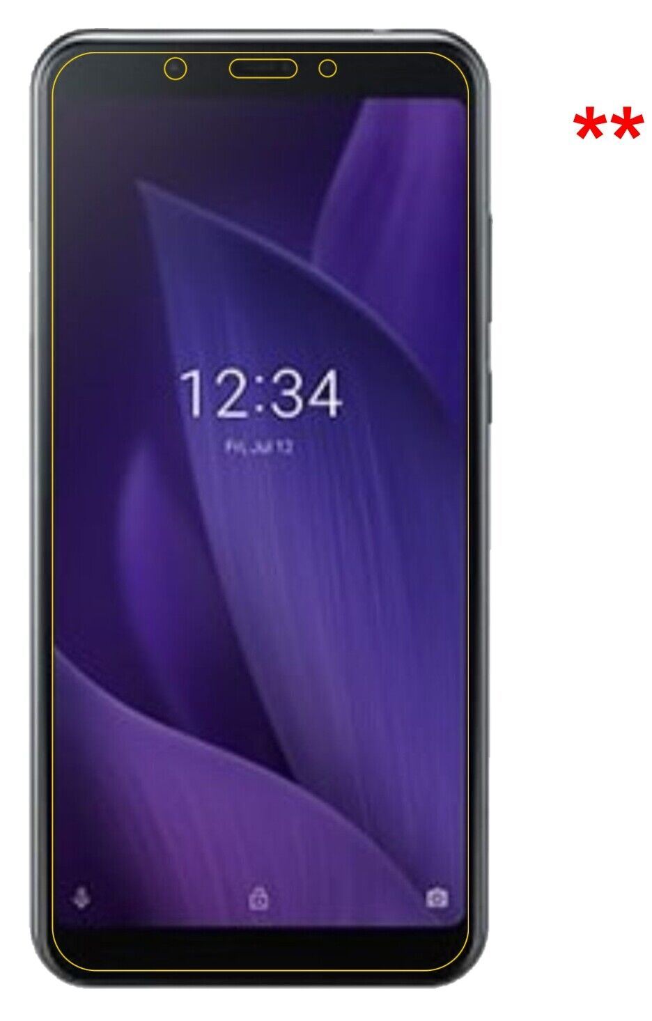 1x 9H Schutzfolie matt für Sharp Aquos V Panzerfolie