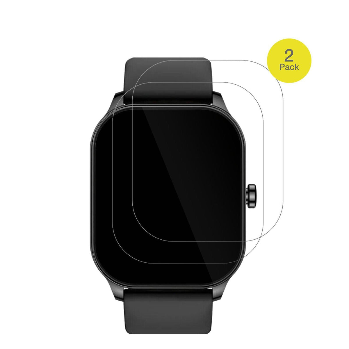 2x 3D Full Cover Schutzfolie für Amazfit Pop 3s