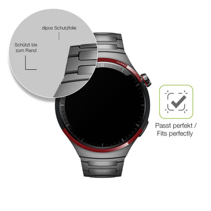 2x Full Cover Schutzfolie matt für Huawei Watch 4 Pro Space Edition