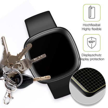 2x Full Cover Schutzfolie matt für Fitbit Versa 4