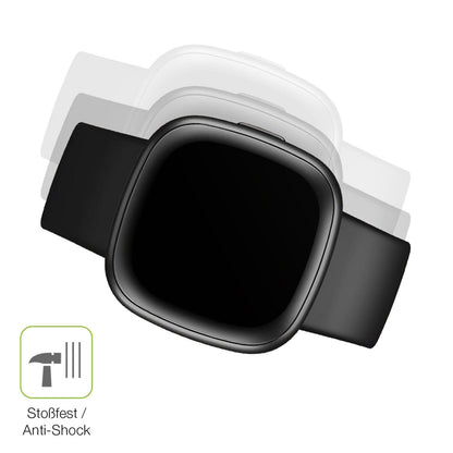 2x Full Cover Schutzfolie matt für Fitbit Versa 4
