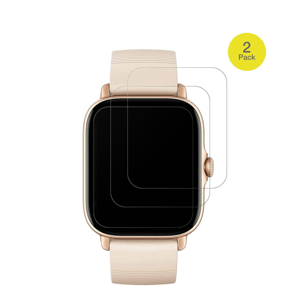 2x Full Cover Schutzfolie matt für Amazfit GTS 3