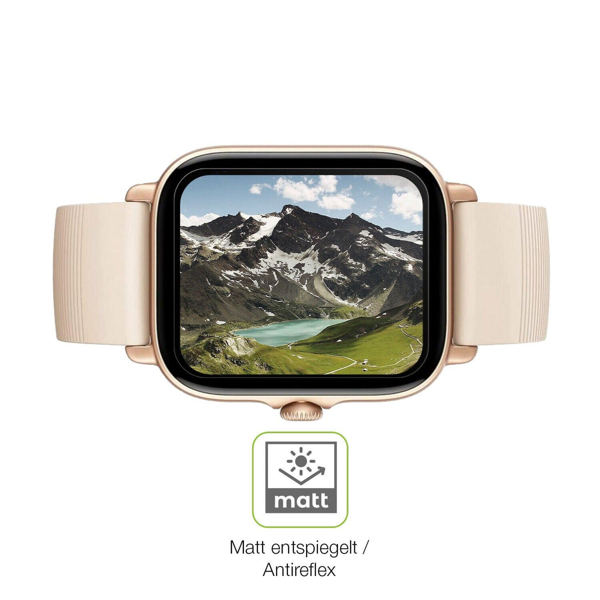2x Full Cover Schutzfolie matt für Amazfit GTS 3