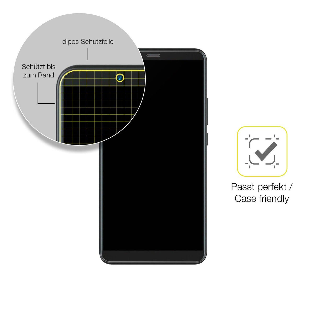 2x Full Cover Schutzfolie matt für Cubot Note 9