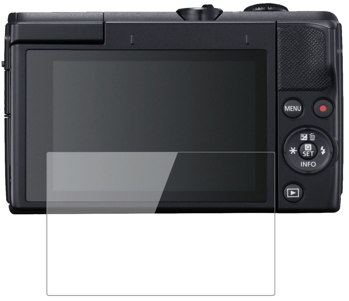 1x 9H Schutzfolie für Canon EOS M200 Panzerfolie