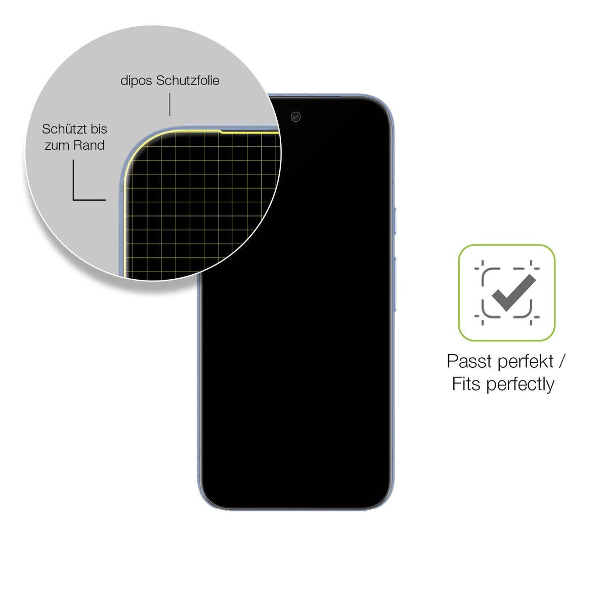 2x Full Cover Schutzfolie matt für Google Pixel 8a