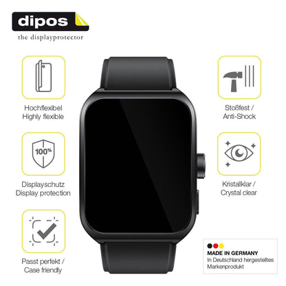 2x 3D Full Cover Schutzfolie für Oppo Watch 4 Pro