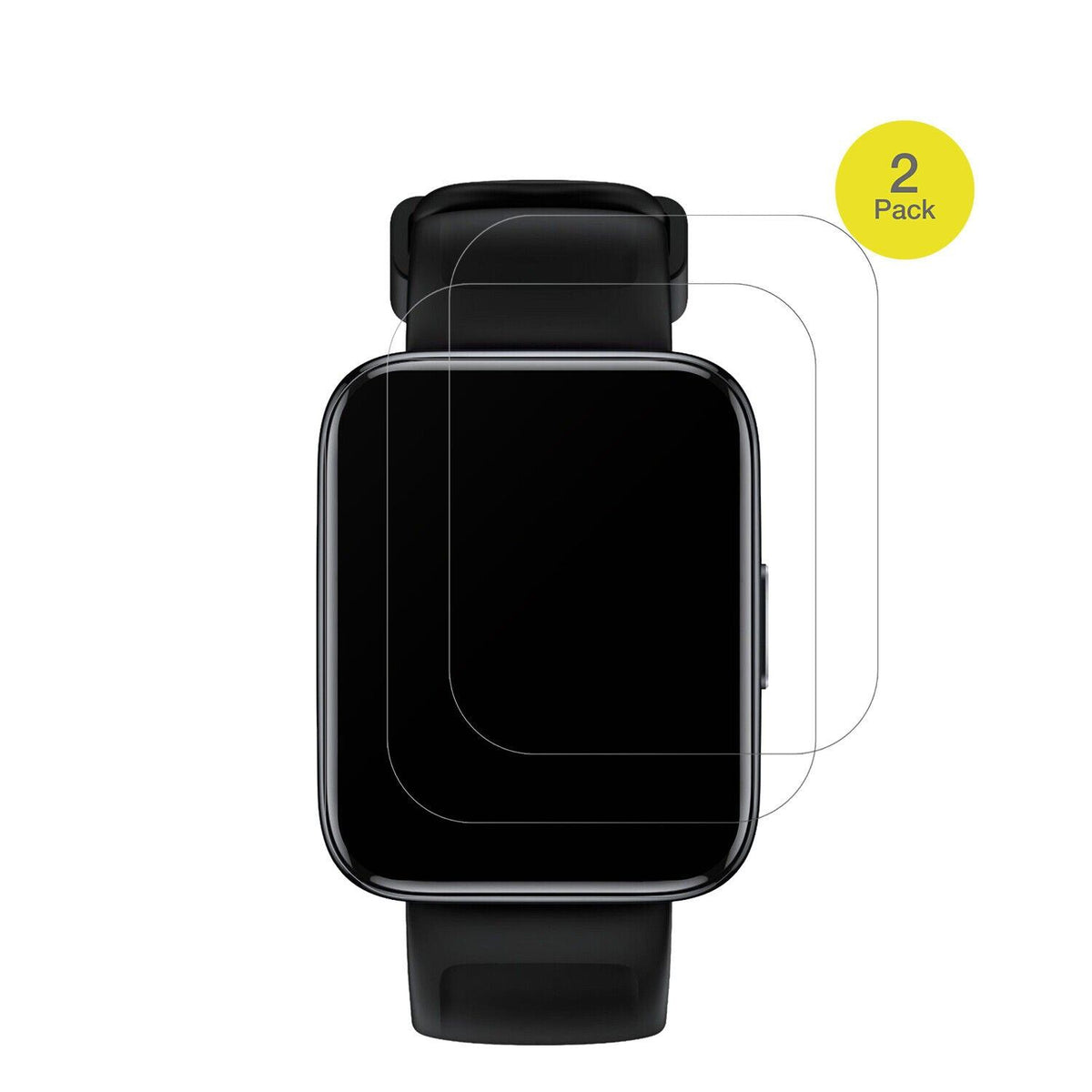 2x Full Cover Schutzfolie matt für Realme Watch 3 Pro