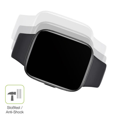 2x Full Cover Schutzfolie matt für Xiaomi Redmi Watch 3 Active