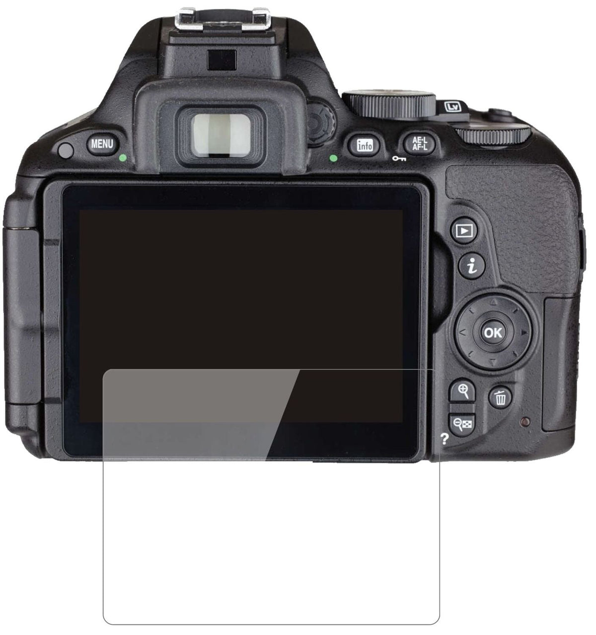 1x 9H Schutzfolie für Nikon 5500 Panzerfolie