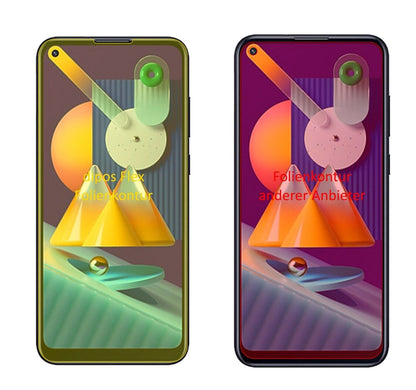 2x 3D Full Cover Schutzfolie für Samsung Galaxy M11