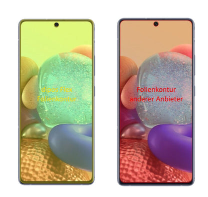 2x 3D Full Cover Schutzfolie für Samsung Galaxy A71 5G