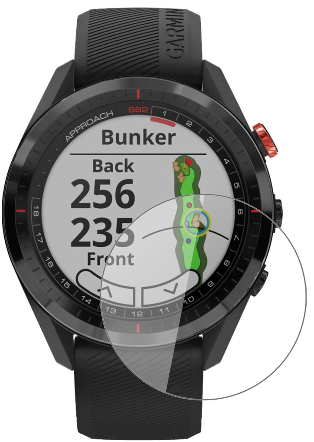 1x 9H Schutzfolie für Garmin Approach S62 Panzerfolie
