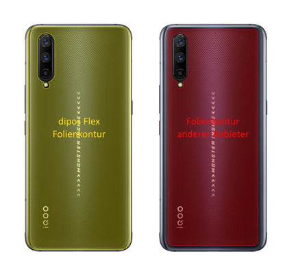 2x 3D Full Cover Schutzfolie für Vivo IQOO Pro 5G Rückseite