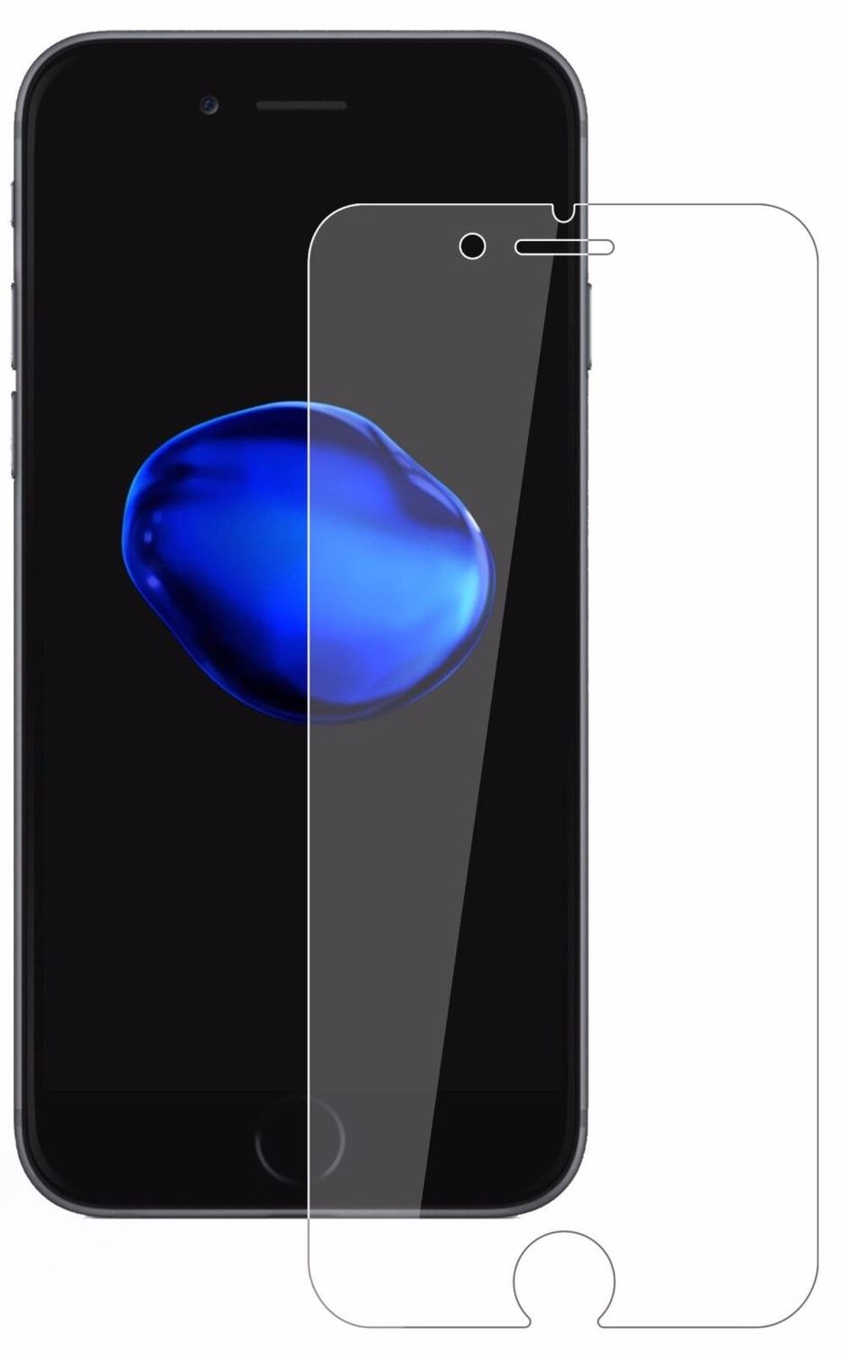 1x 9H Schutzfolie für Apple iPhone 7 Plus Panzerfolie