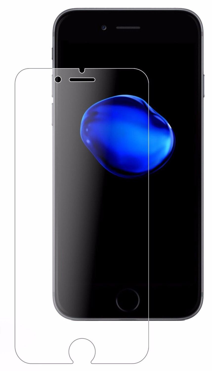 1x 9H Schutzfolie matt für Apple iPhone 7 Plus Panzerfolie