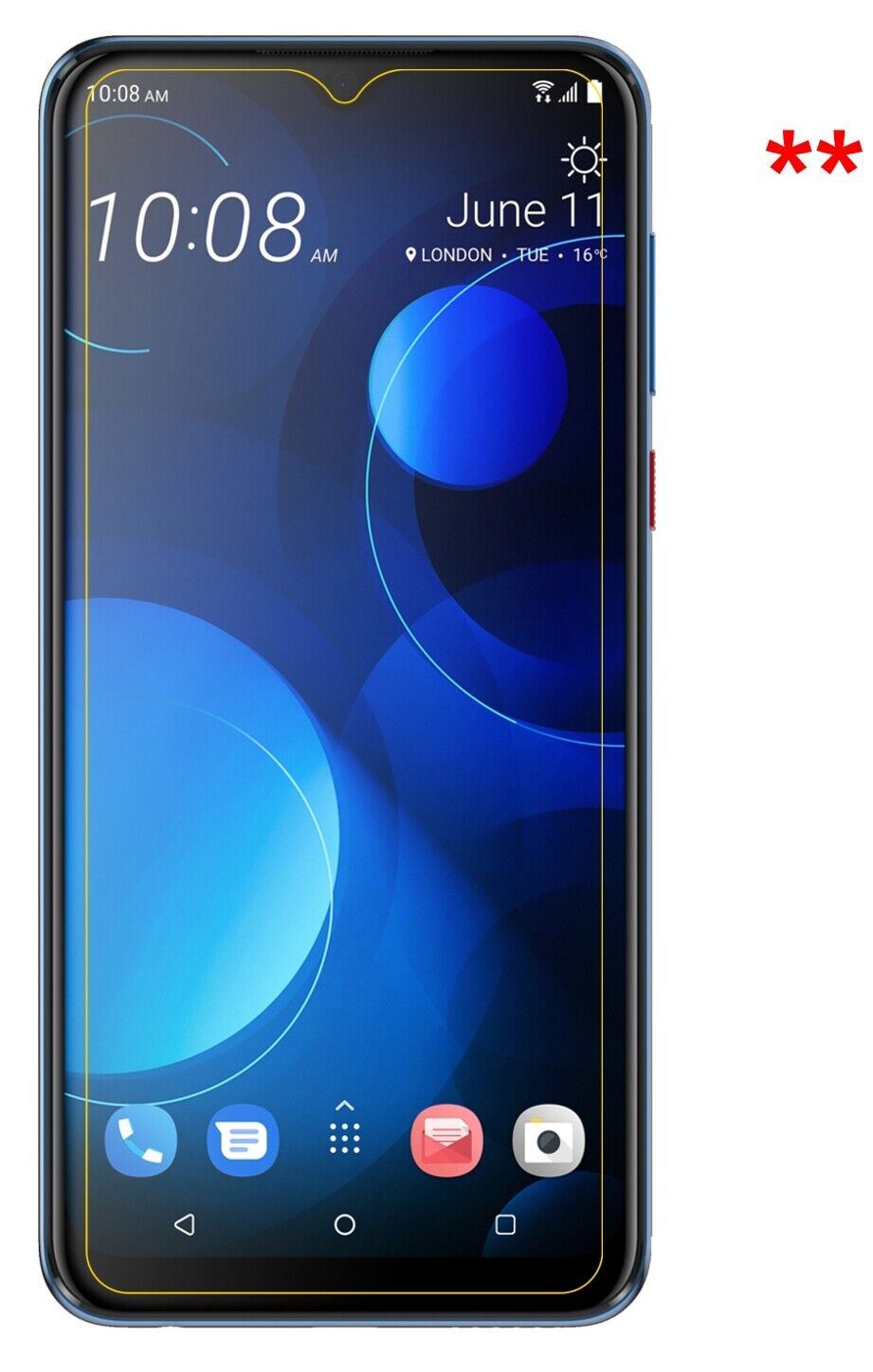 1x 9H Schutzfolie für HTC Desire 19 Plus Panzerfolie