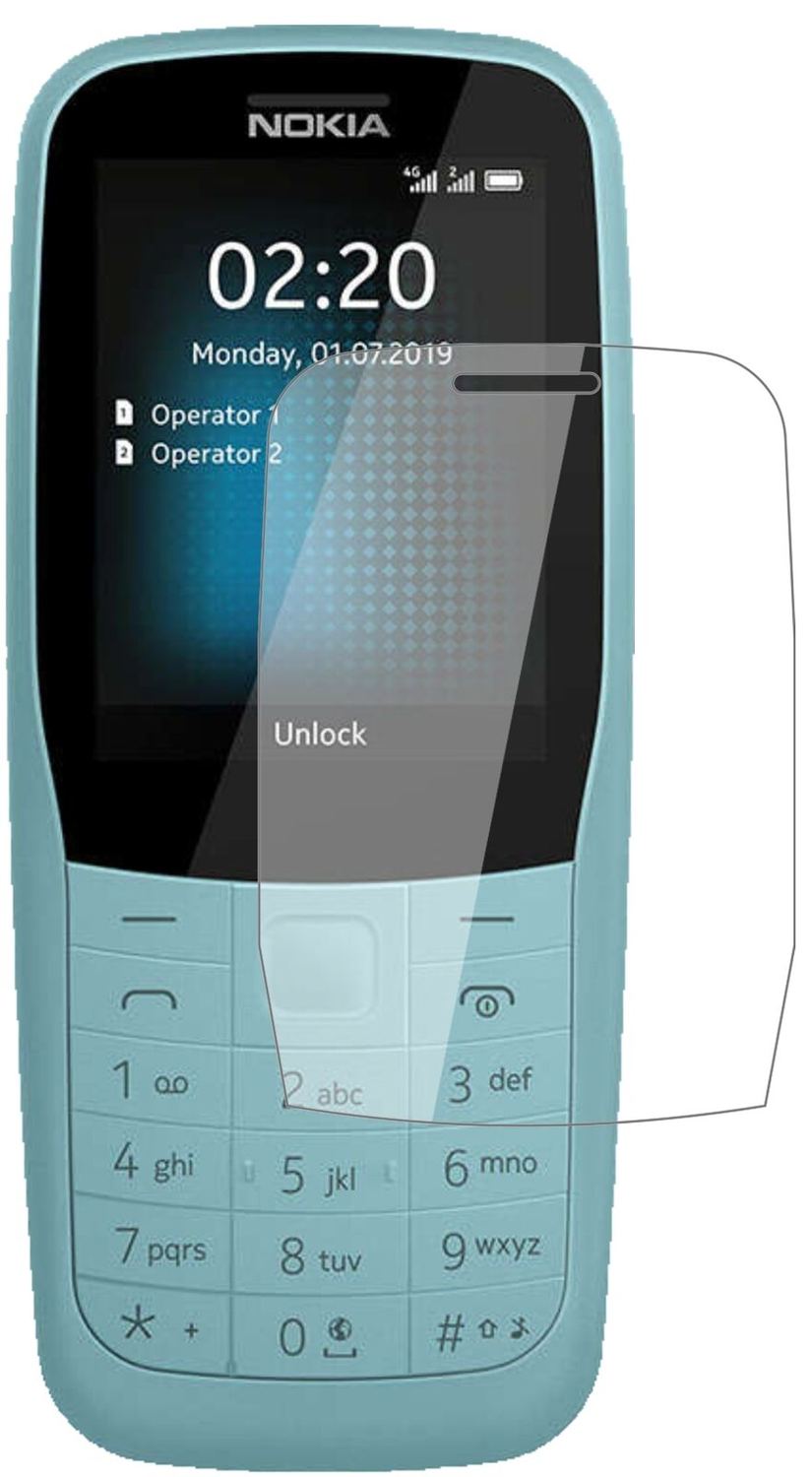 1x 9H Schutzfolie für Nokia 220 4G Panzerfolie