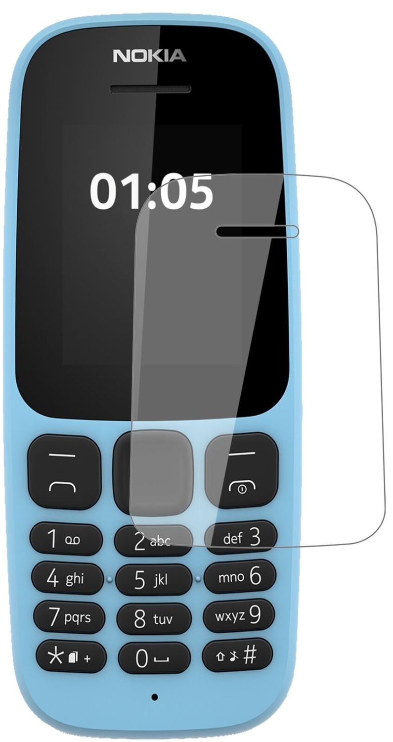 1x 9H Schutzfolie für Nokia 105 (2019) Panzerfolie